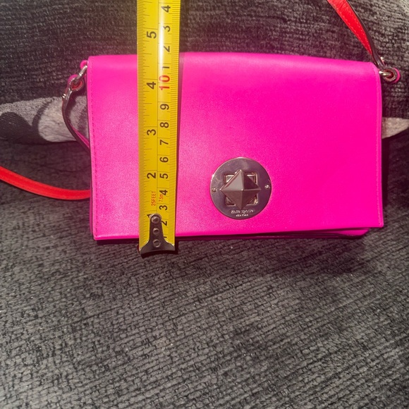 Kate Spade New York Pink Leather Turnlock Flap Crossbody Bag - Picture 7 of 13